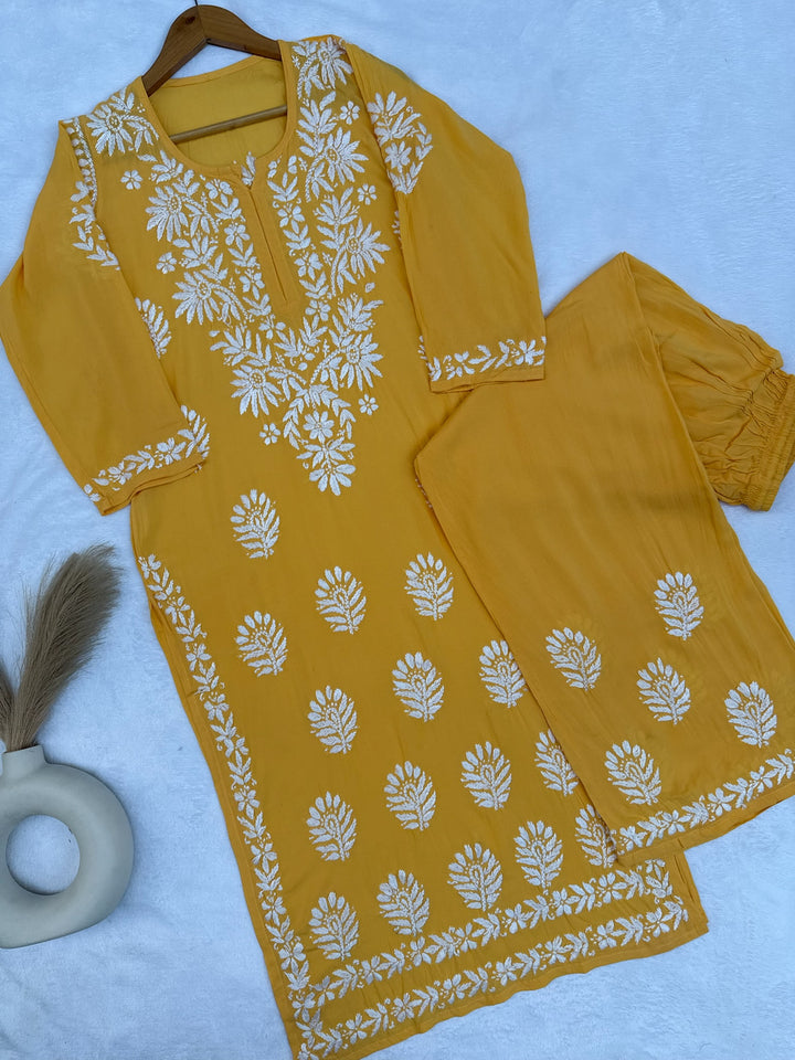 Zara Modal Chikankari Set