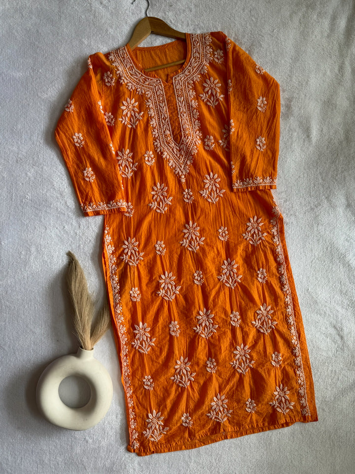Nitya Mul Chanderi Long Kurta