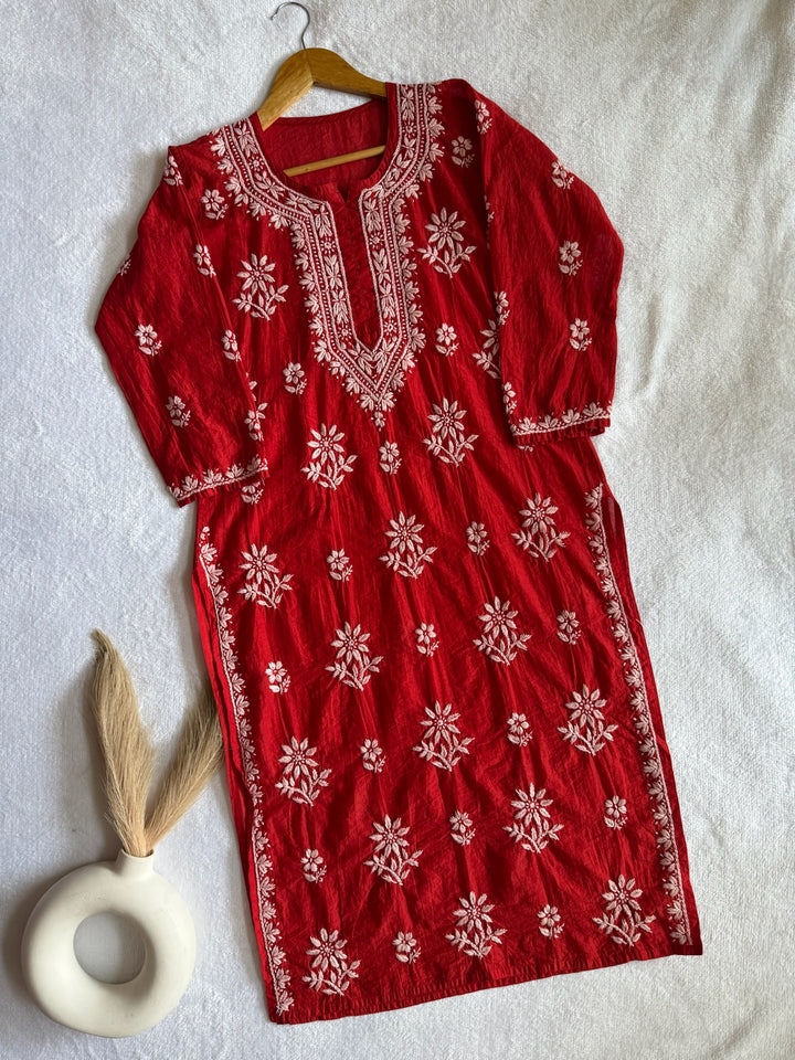 Nitya Mul Chanderi Long Kurta