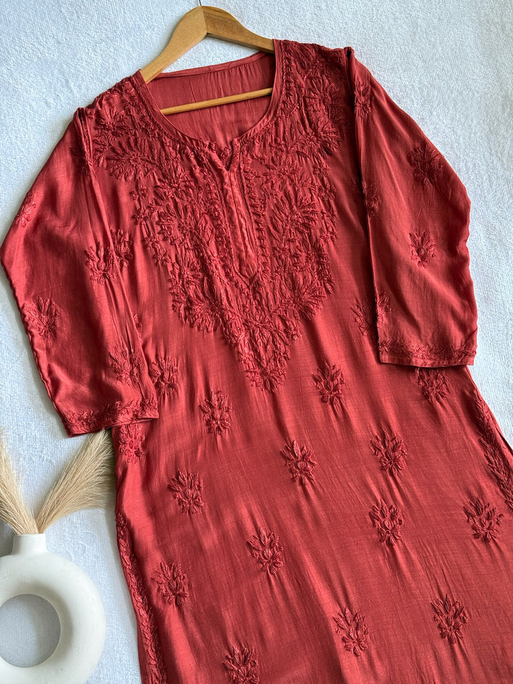 Palak Muslin Long Kurta