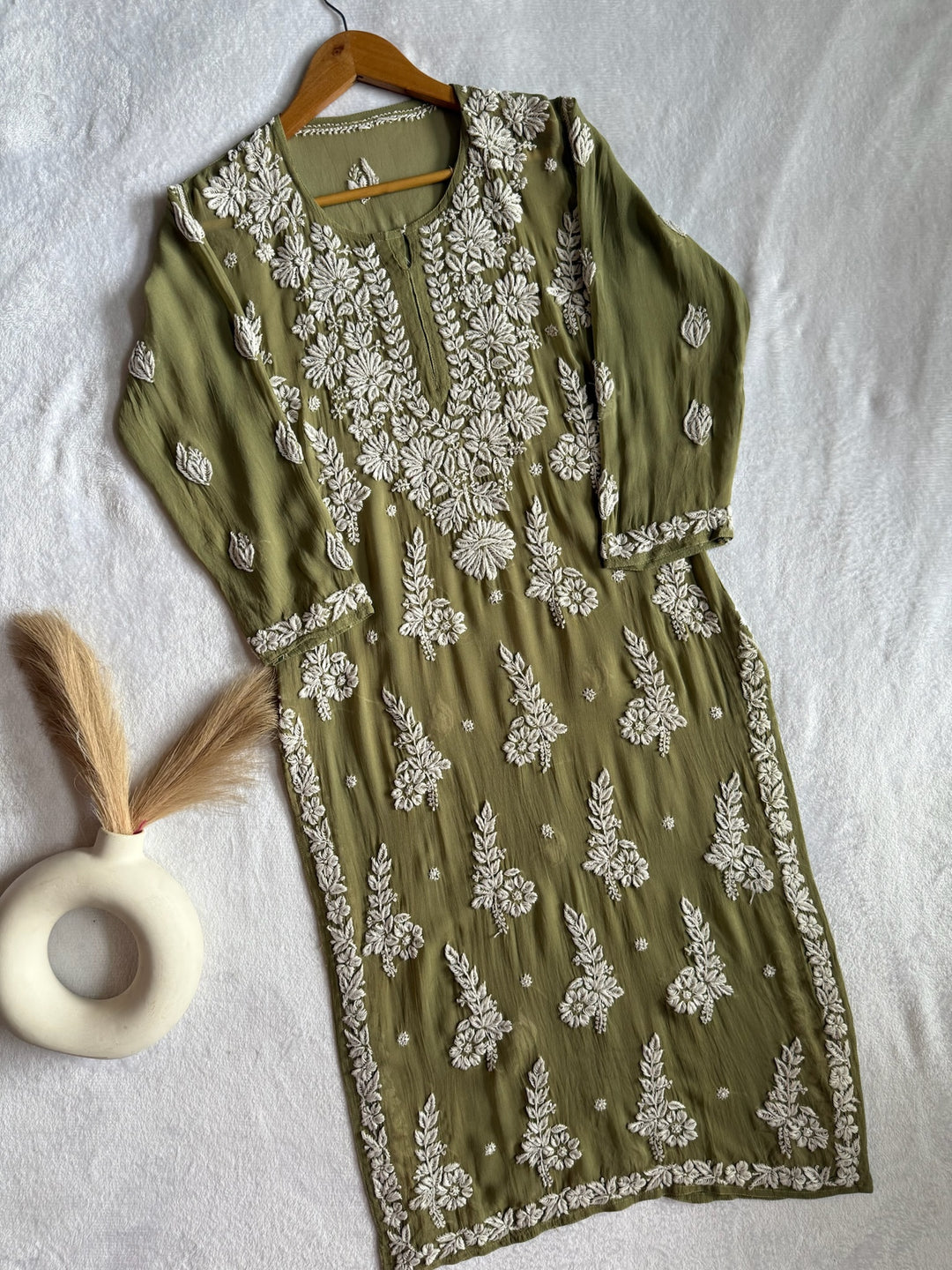 Jannat Viscose Georgette Kurta With 3D Handwork