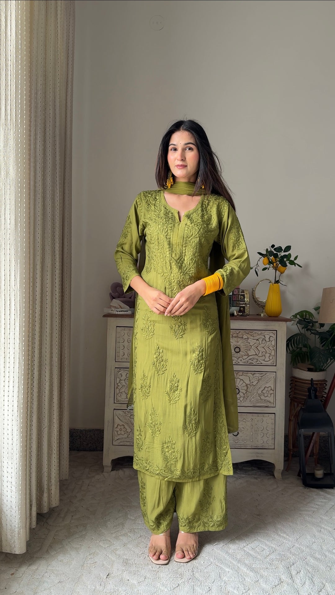 Swati Rathi In Modal Cotton Co-ord Set With Dupatta