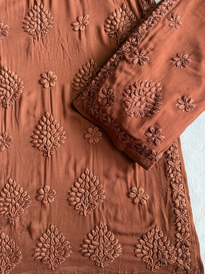 Noor Viscose Georgette Mukaish Set With 3D Handwork