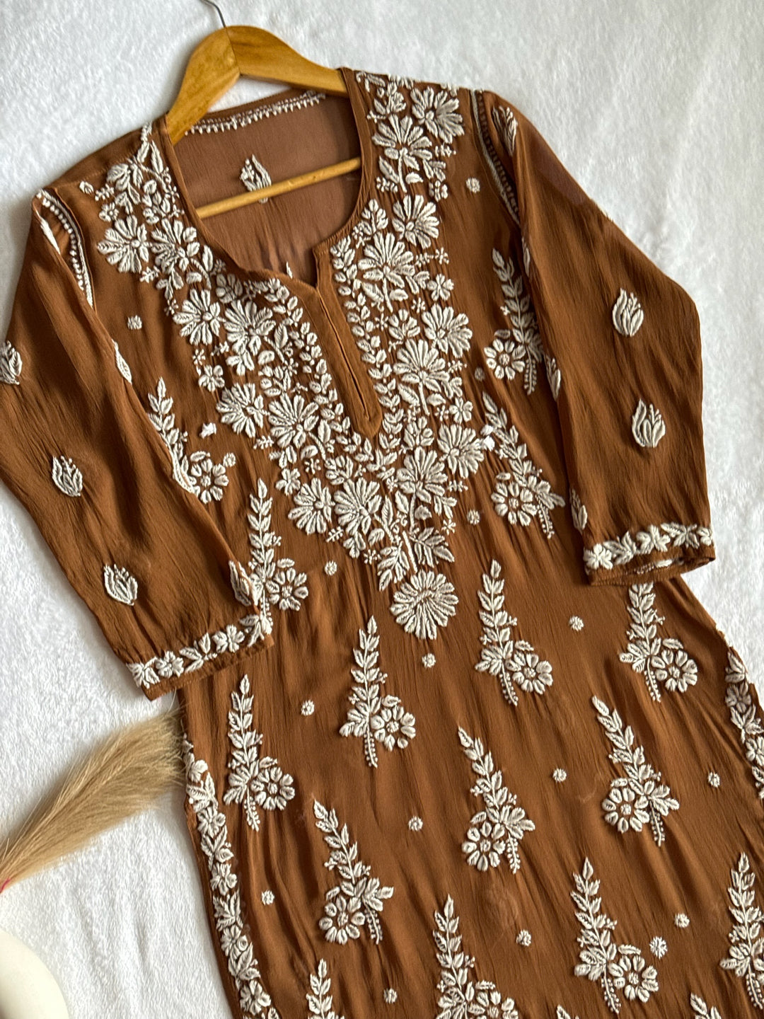 Jannat Viscose Georgette Kurta With 3D Handwork