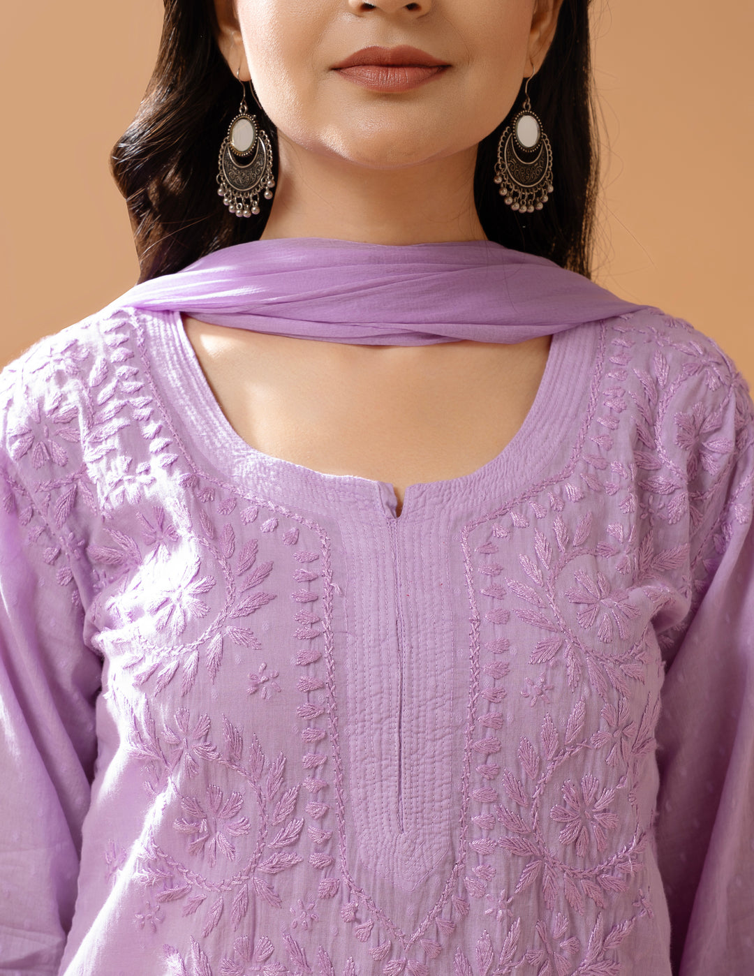 Haniya Mulmul Cotton Chikankari Set