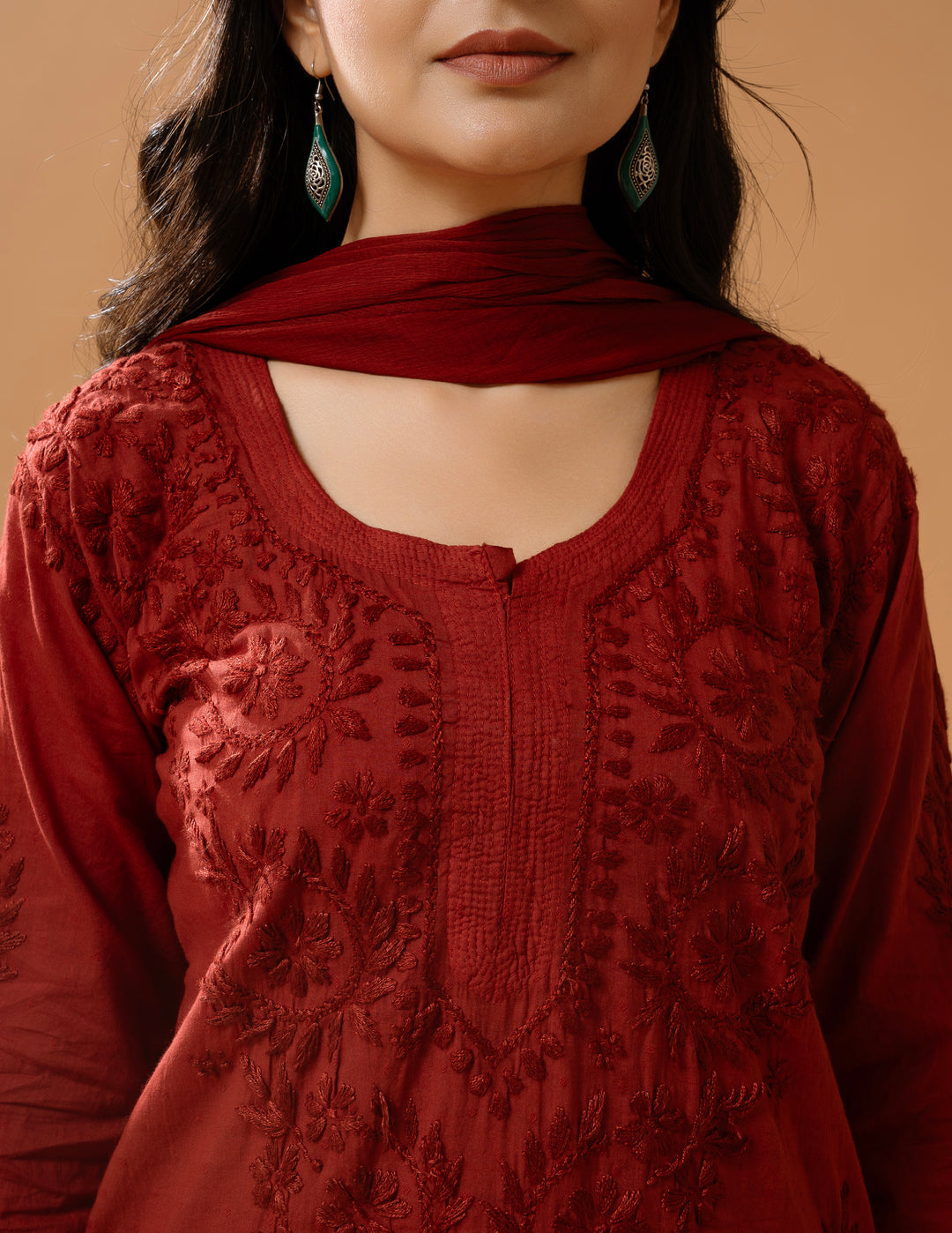 Haniya Mulmul Cotton Chikankari Set