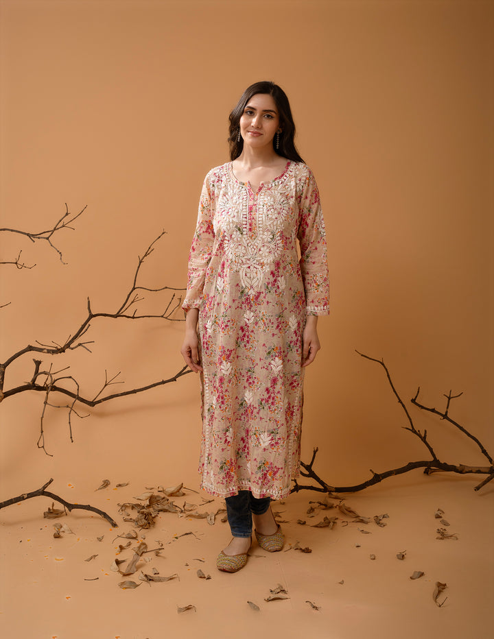 Mulmul Soft Printed Kurta