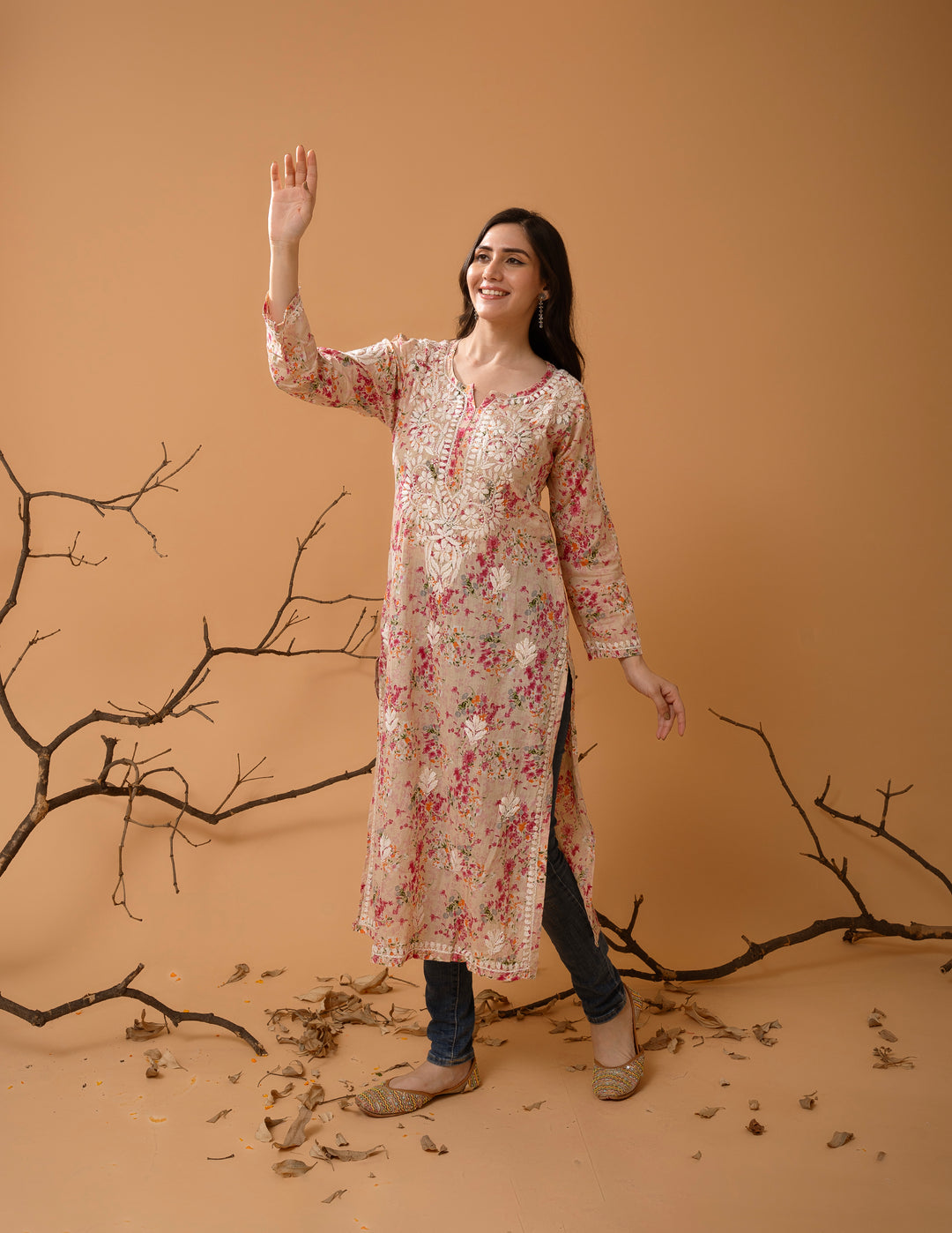 Mulmul Soft Printed Kurta