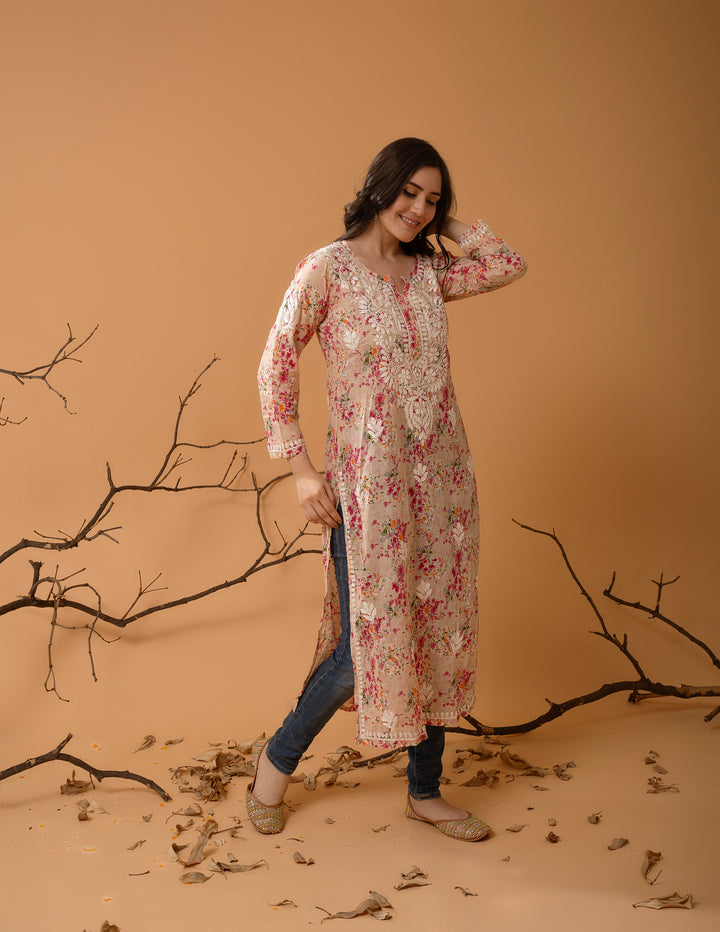 Mulmul Soft Printed Kurta