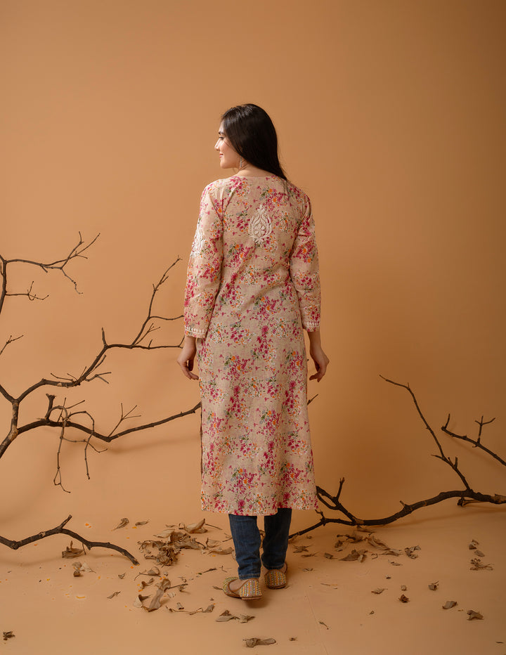 Mulmul Soft Printed Kurta