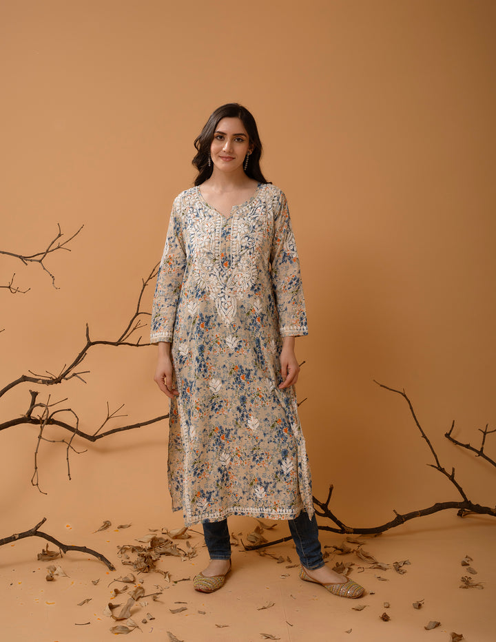 Mulmul Soft Printed Kurta