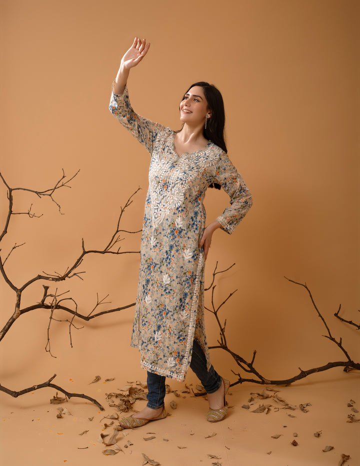 Mulmul Soft Printed Kurta