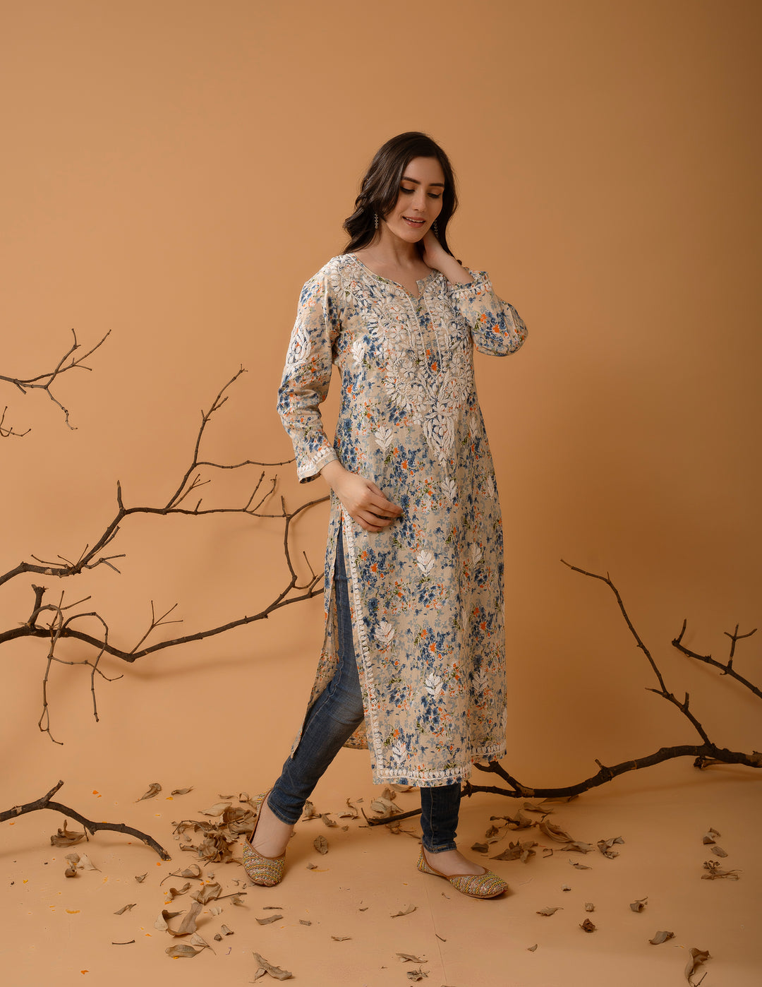 Mulmul Soft Printed Kurta