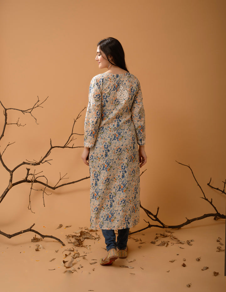Mulmul Soft Printed Kurta
