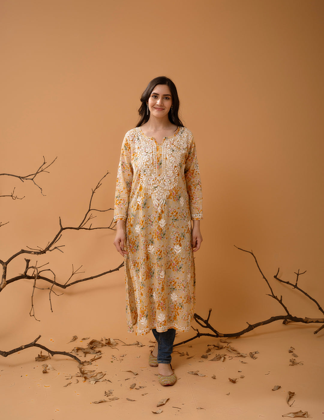 Mulmul Soft Printed Kurta