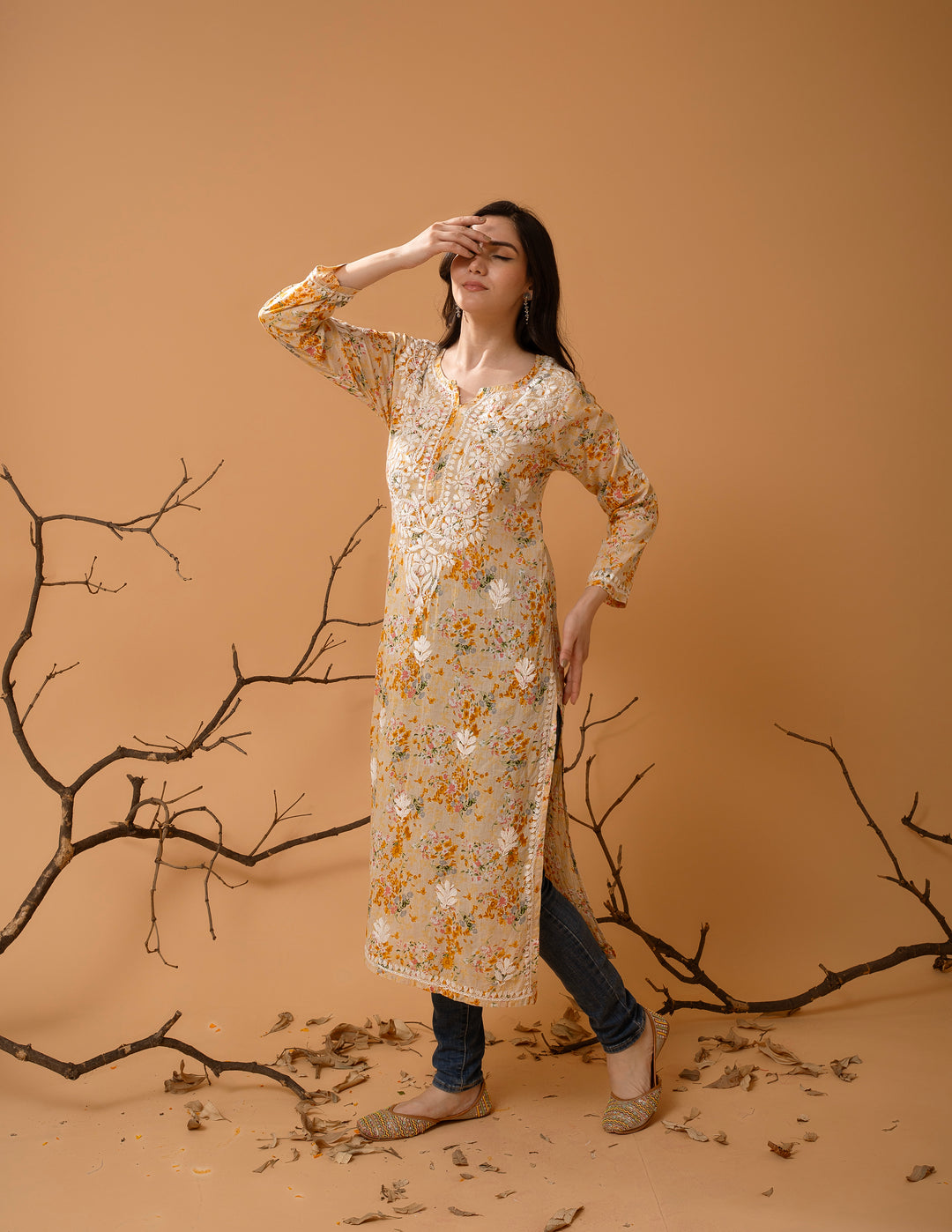 Mulmul Soft Printed Kurta