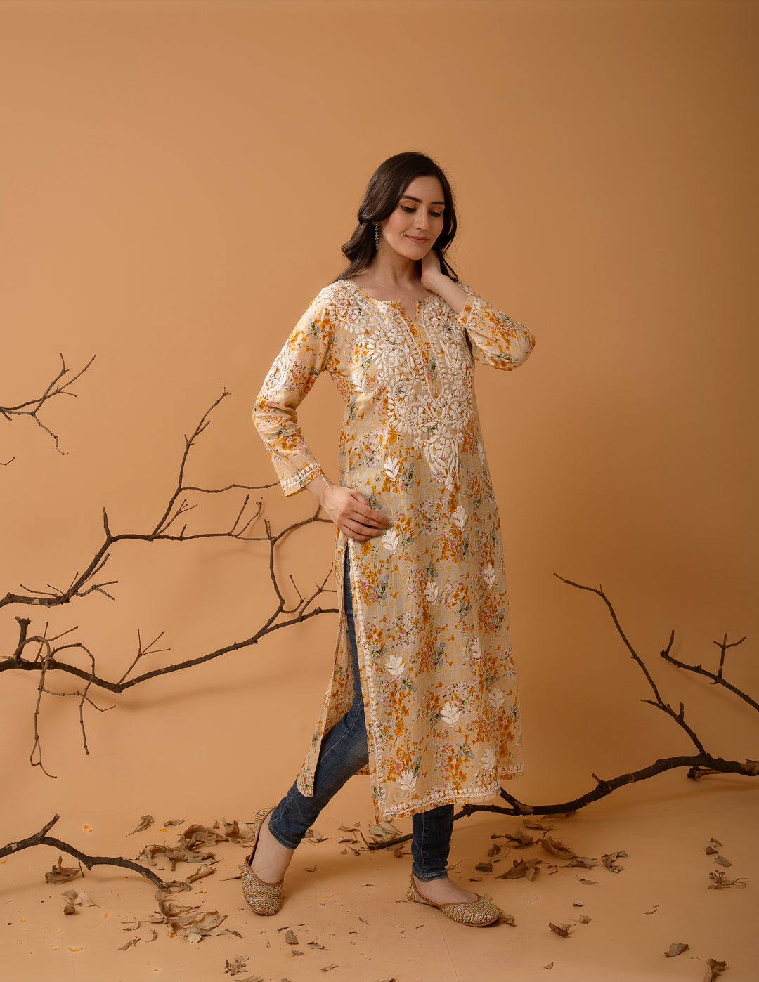 Mulmul Soft Printed Kurta