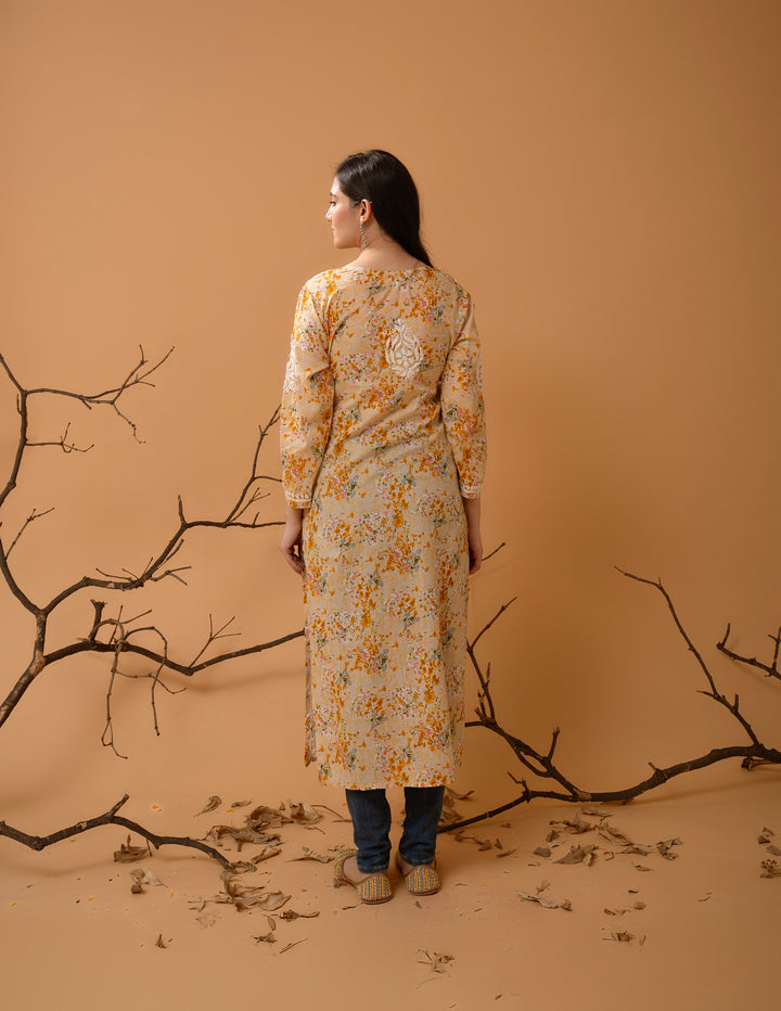 Mulmul Soft Printed Kurta