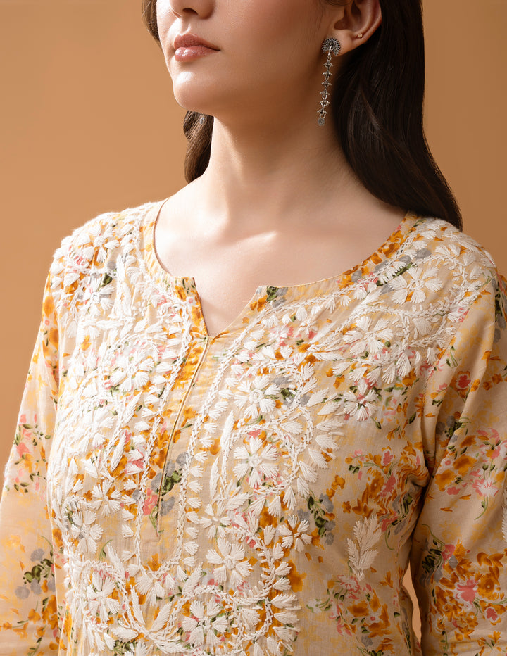Mulmul Soft Printed Kurta