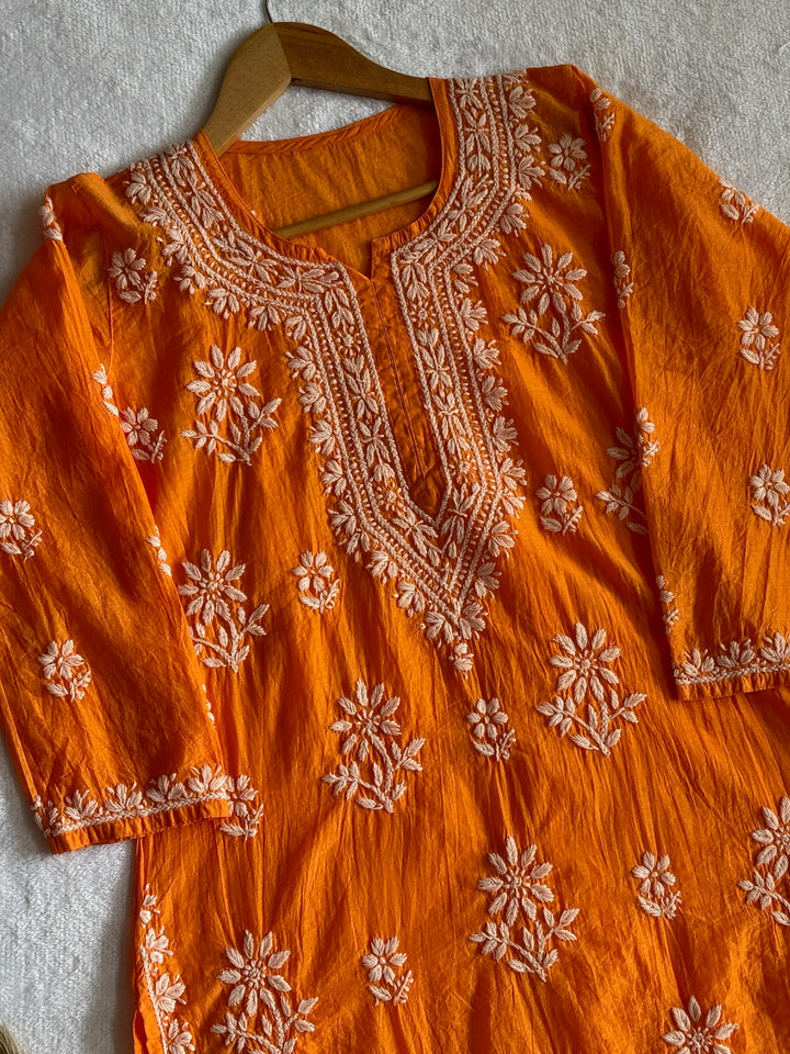 Nitya Mul Chanderi Long Kurta