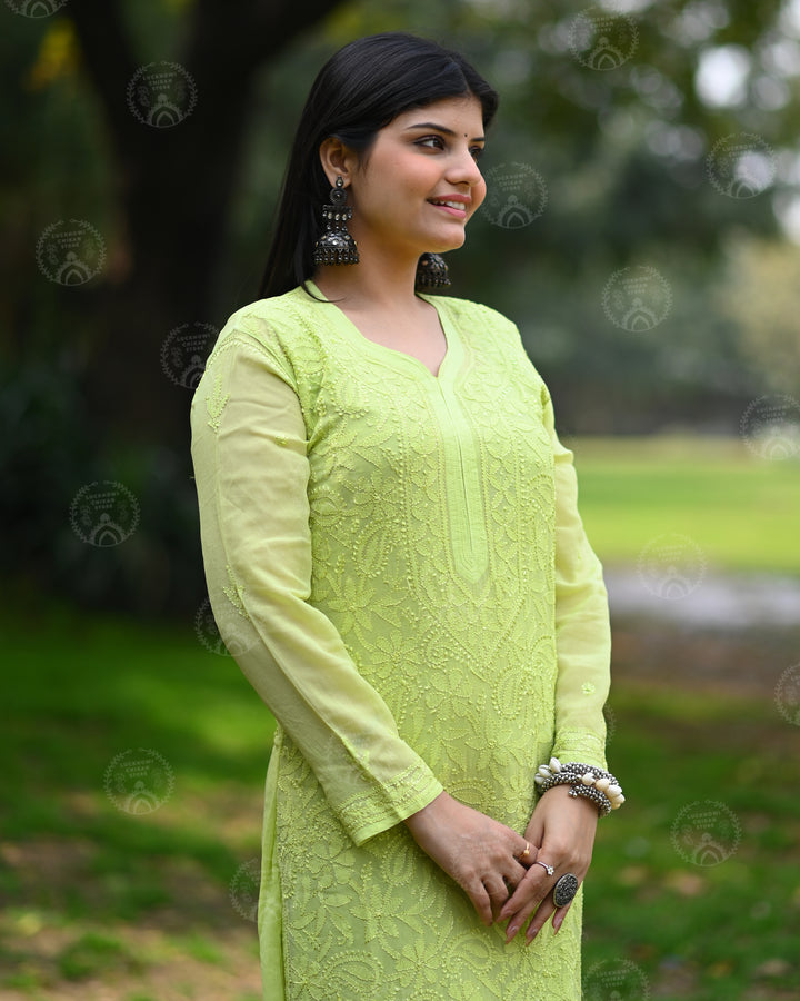 Viscose Resham Thread Kurta