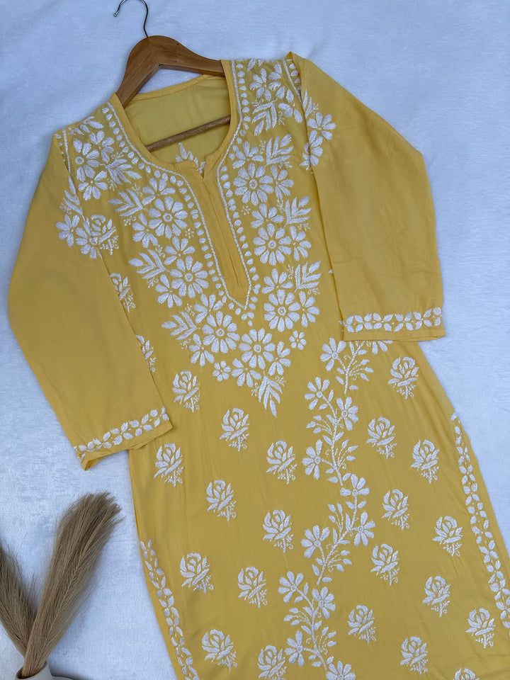 Zeenat Modal Chikankari Long Kurta