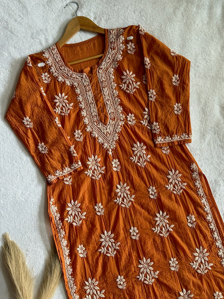 Nitya Mul Chanderi Long Kurta