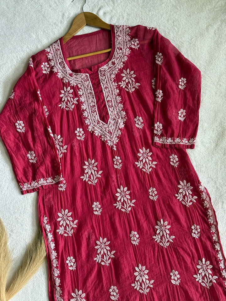 Nitya Mul Chanderi Long Kurta
