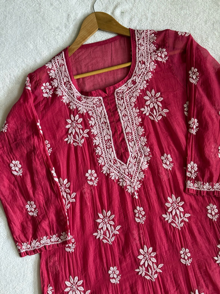 Nitya Mul Chanderi Long Kurta