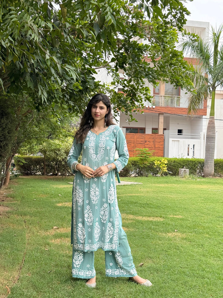 Anushka Modal Chikankari Set