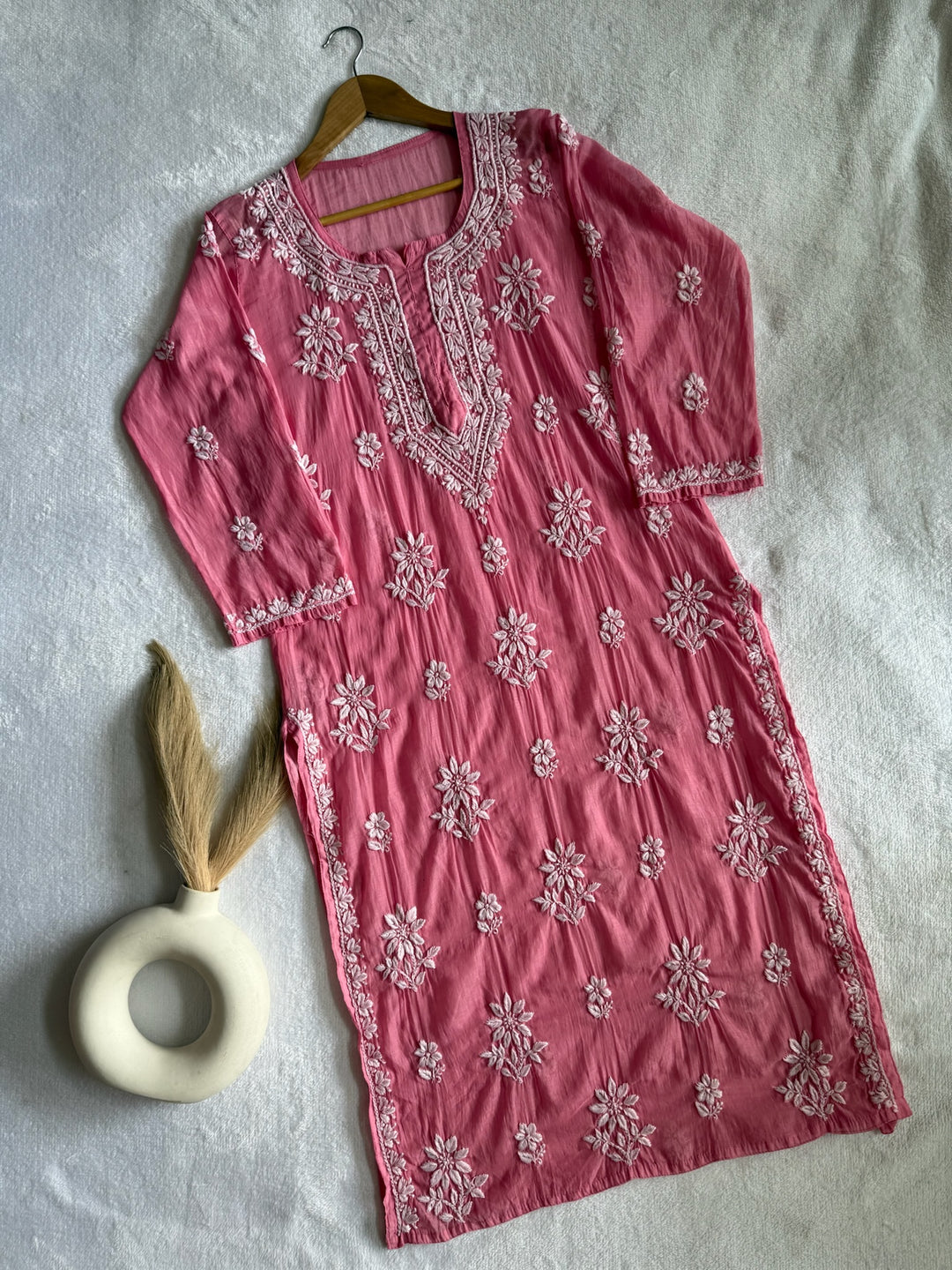 Nitya Mul Chanderi Long Kurta