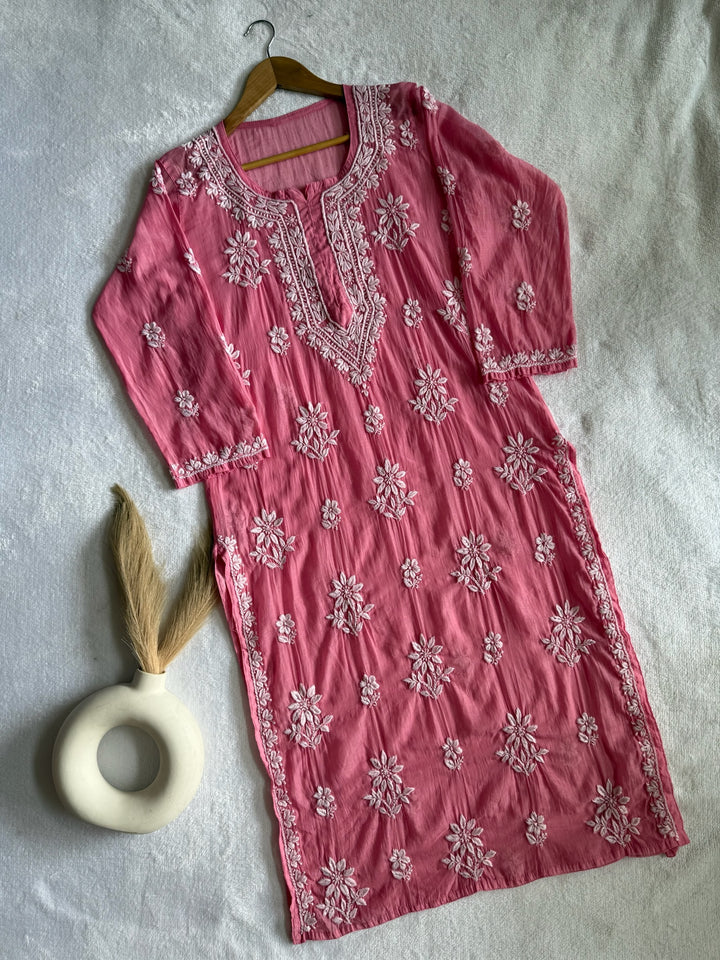 Nitya Mul Chanderi Long Kurta