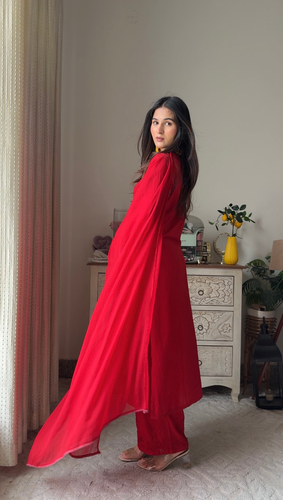 Swati Rathi In Modal Cotton Co-ord Set With Dupatta