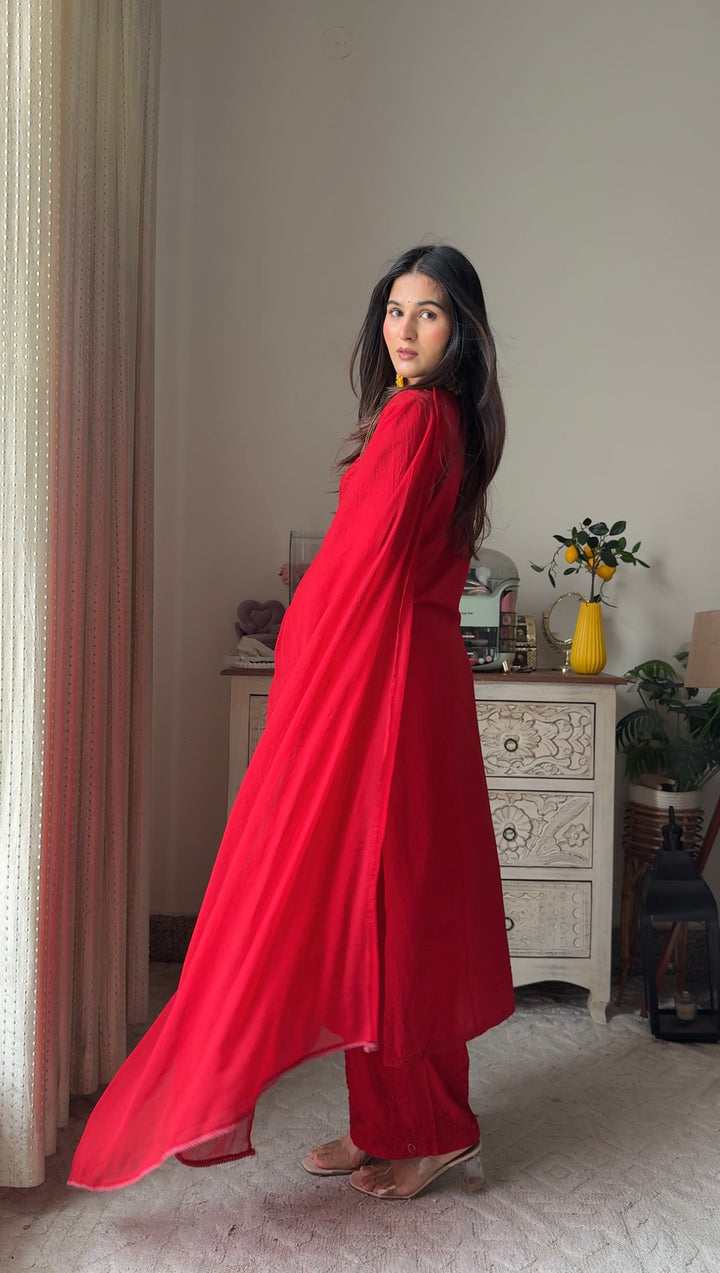 Swati Rathi In Modal Cotton Co-ord Set With Dupatta