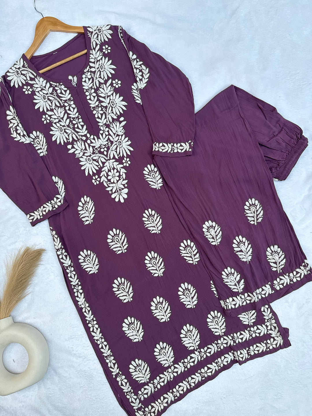 Zara Modal Chikankari Set