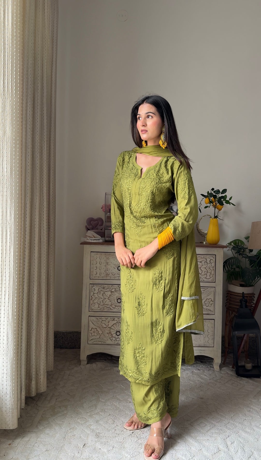 Swati Rathi In Modal Cotton Co-ord Set With Dupatta