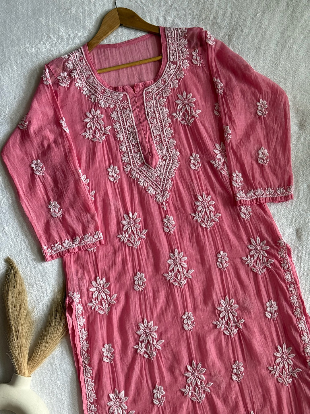 Nitya Mul Chanderi Long Kurta