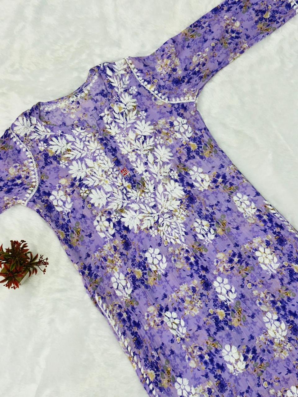 Zaira Mulmul Soft Kurta
