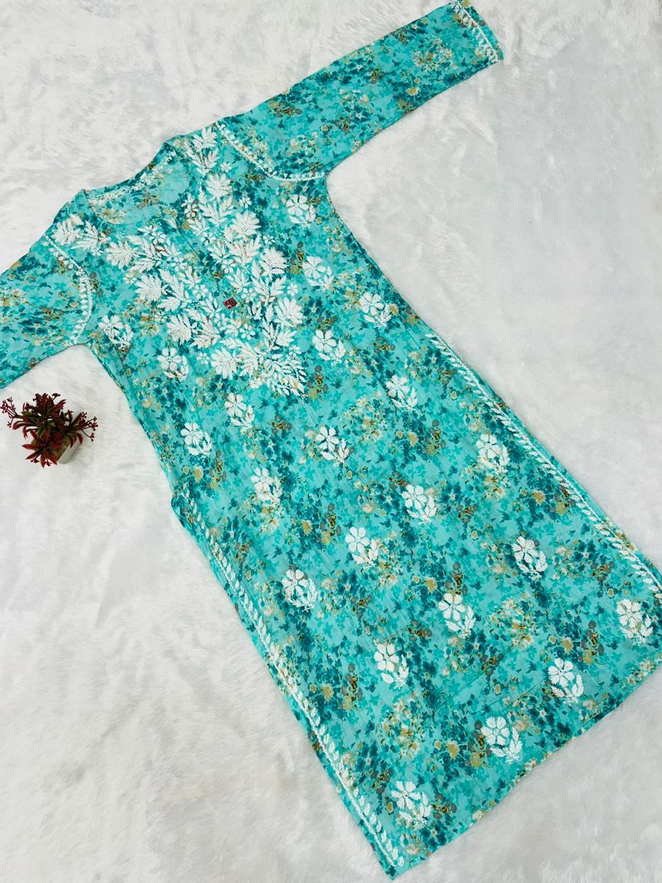 Zaira Mulmul Soft Kurta