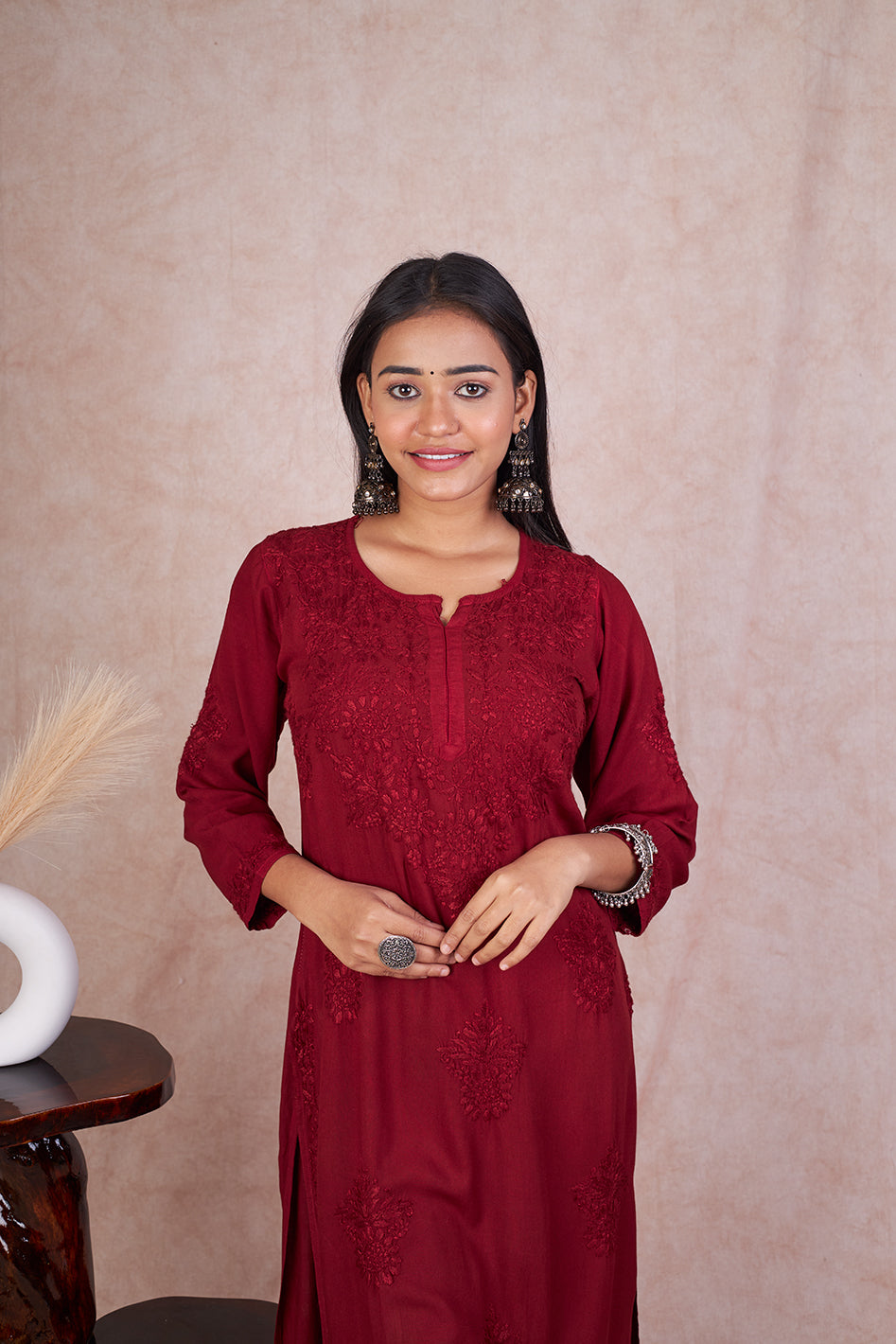 Rayon Cotton Dyed Kurta