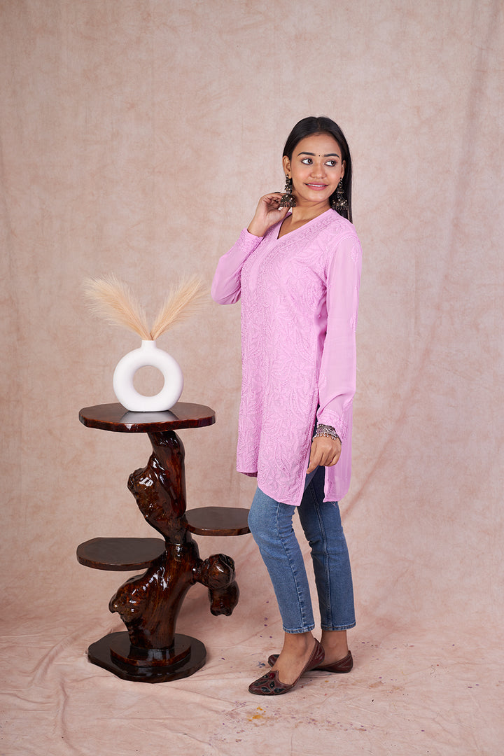 Viscose Resham Thread Short Kurta