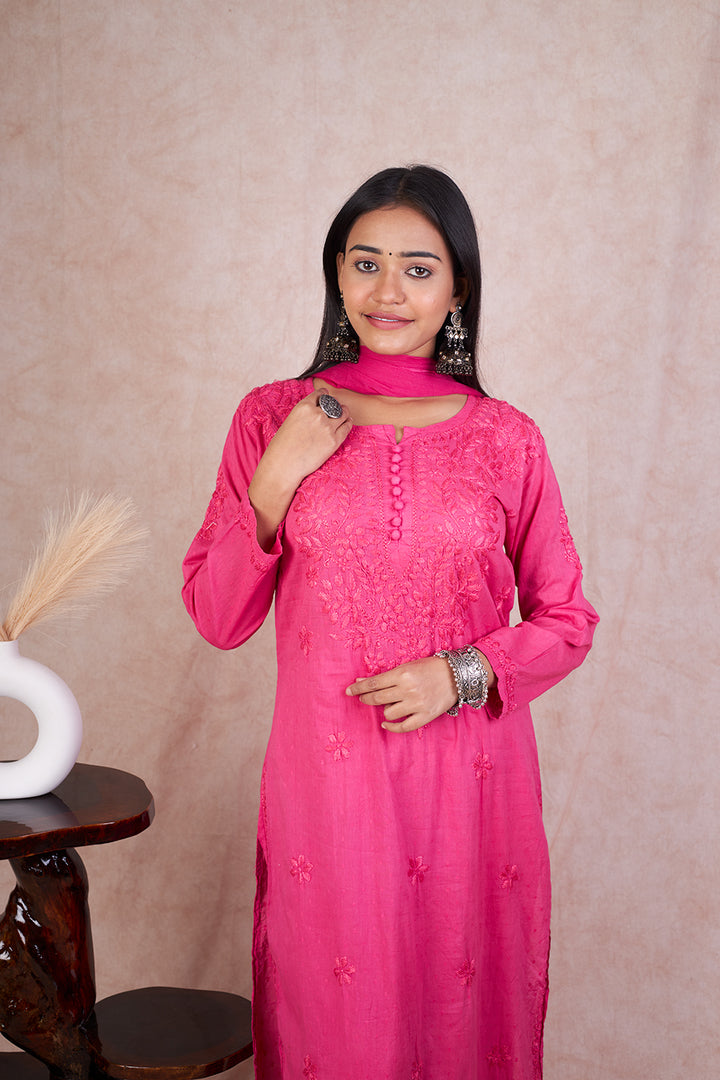 Rehmat Cotton Chikankari Set