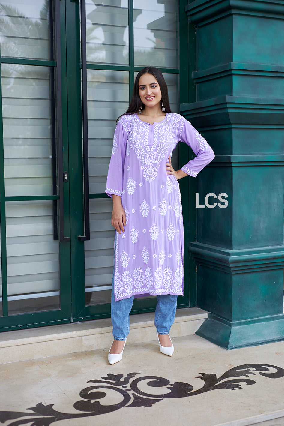 TIPS & TOPS LAUNCHING NEW CATALOGUE OLIVIA VOL-3 1PC CONCEPT LUCKNOVI CHIKAN  KURTI COLLECTION- WHOLESALE