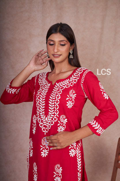 Nora Chikankari Modal Gharara Set
