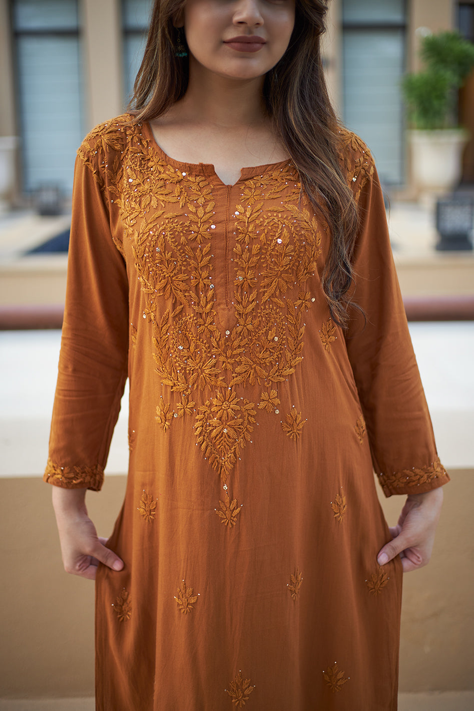 Rayon Mukaish Kurta