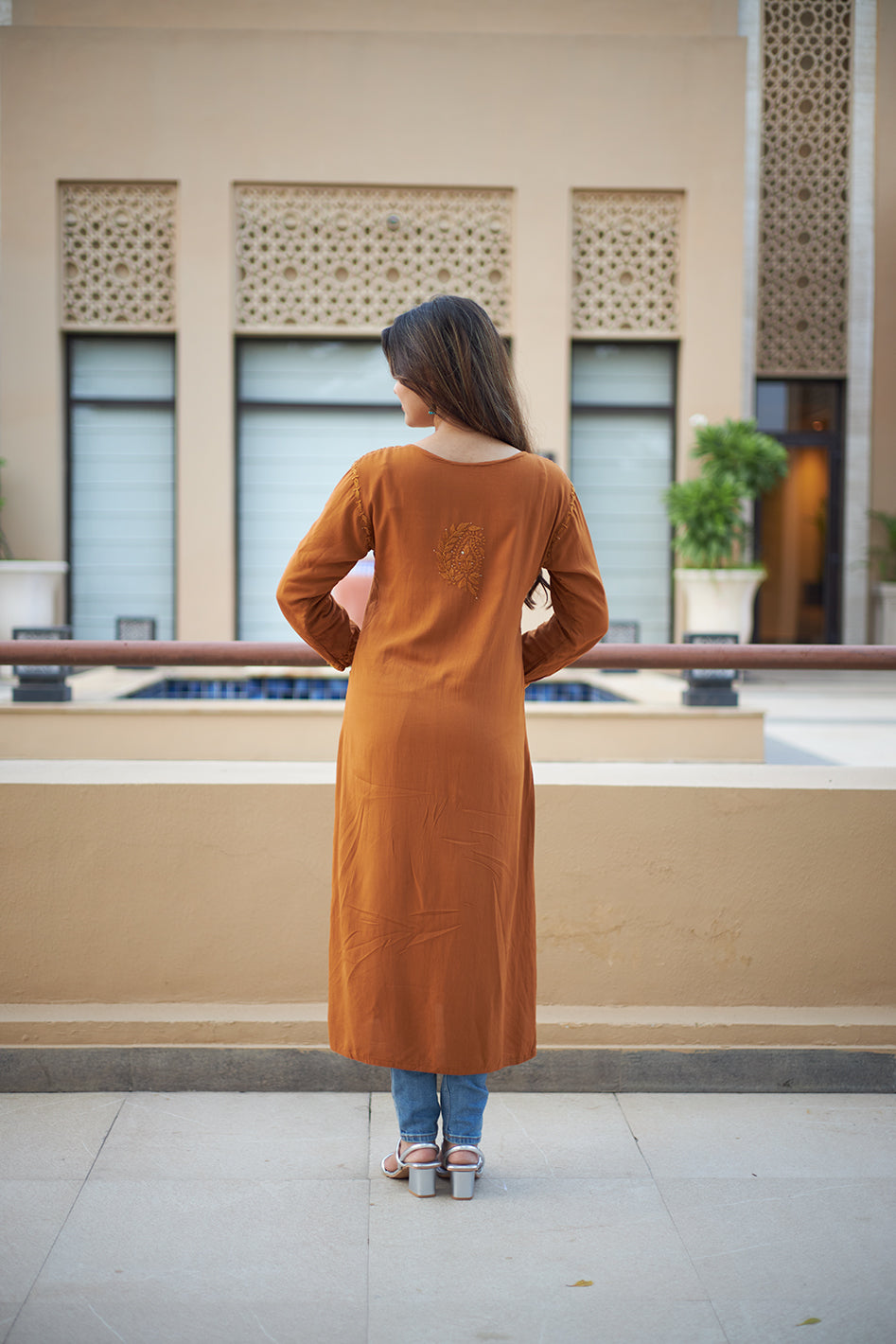 Rayon Mukaish Kurta