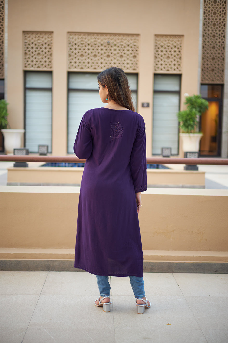 Rayon Mukaish Kurta