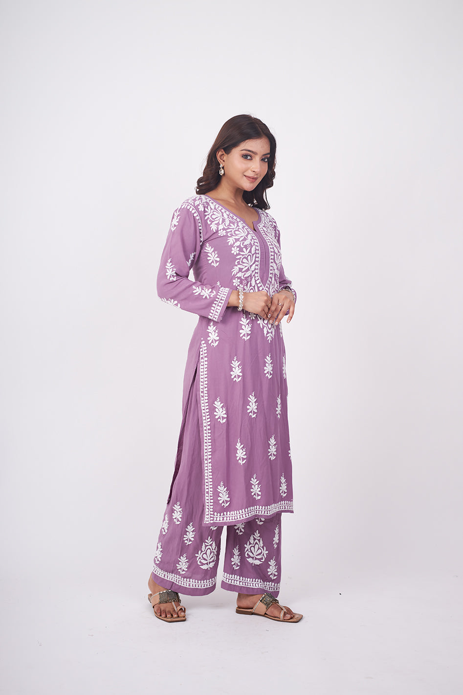 Gulnar Modal Cotton Co-ord Set