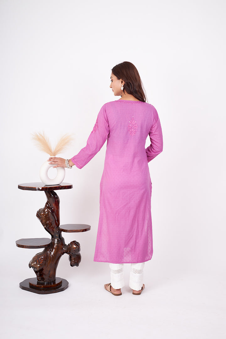 Rehmat Cotton Mukaish Kurta