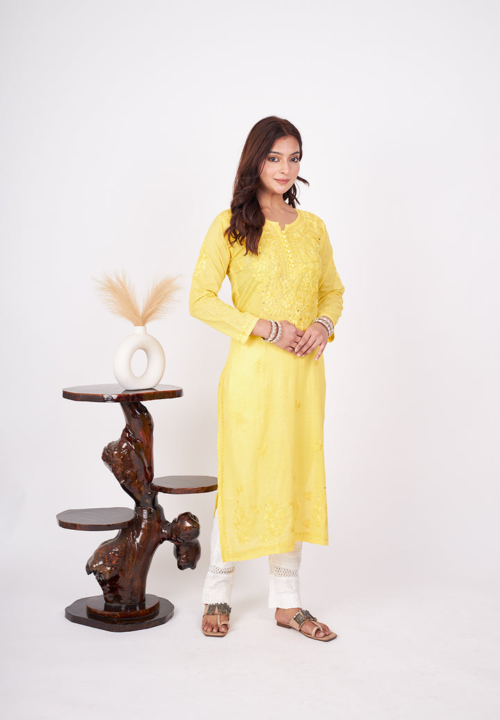 Rehmat Cotton Mukaish Kurta